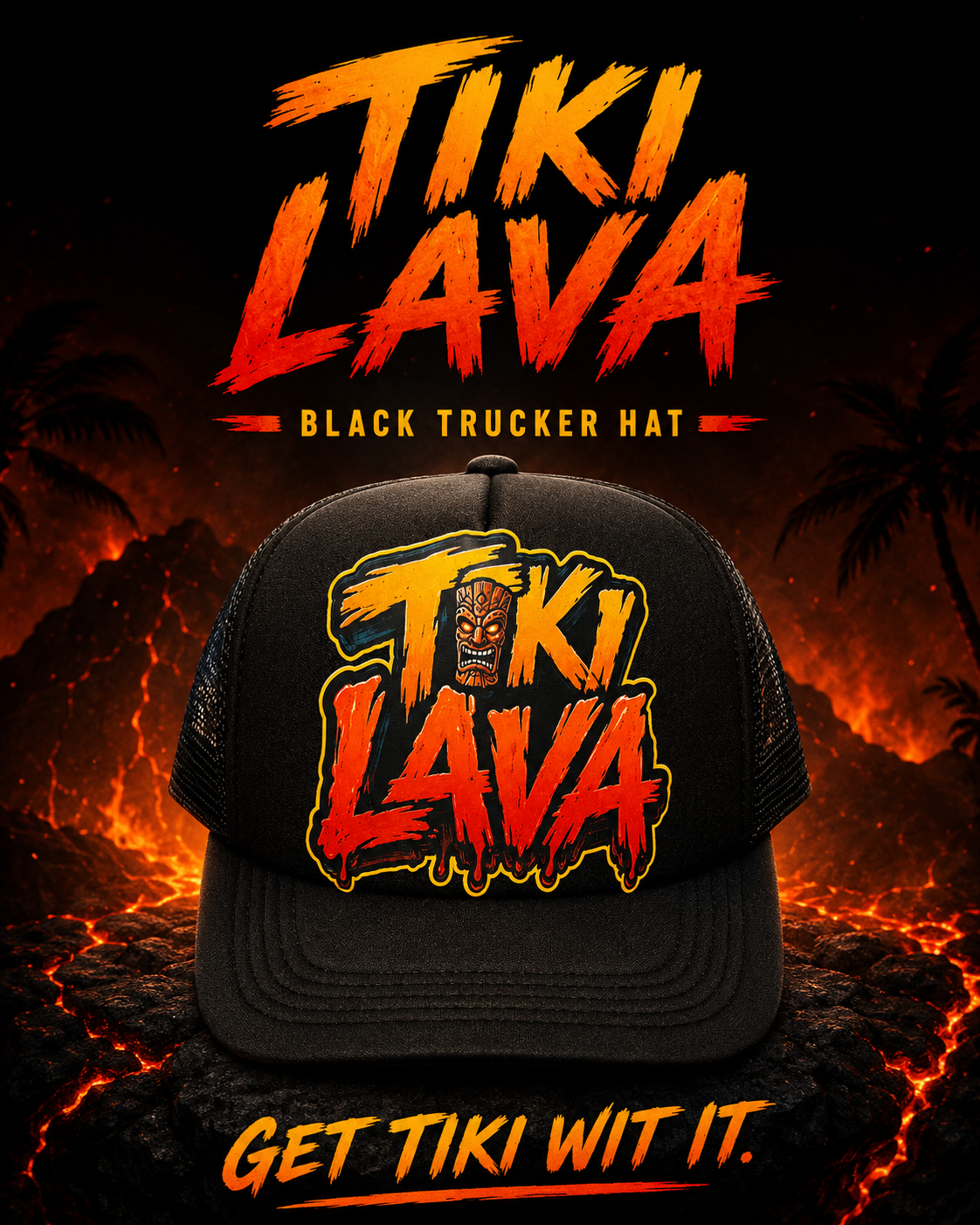 Tiki Lava Trucker Hat