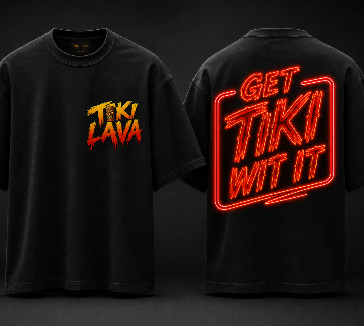 TIKI LAVA - Heavyweight Graphic Tee
