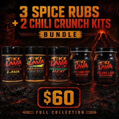 3 Island Spice Rubs - 2 Chili Crunch Kits Full Bundle